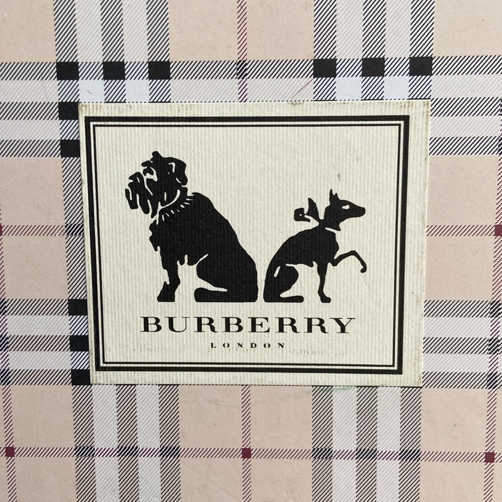 Burberry of London box. Perfect shape. Contained beige doggie sweater.